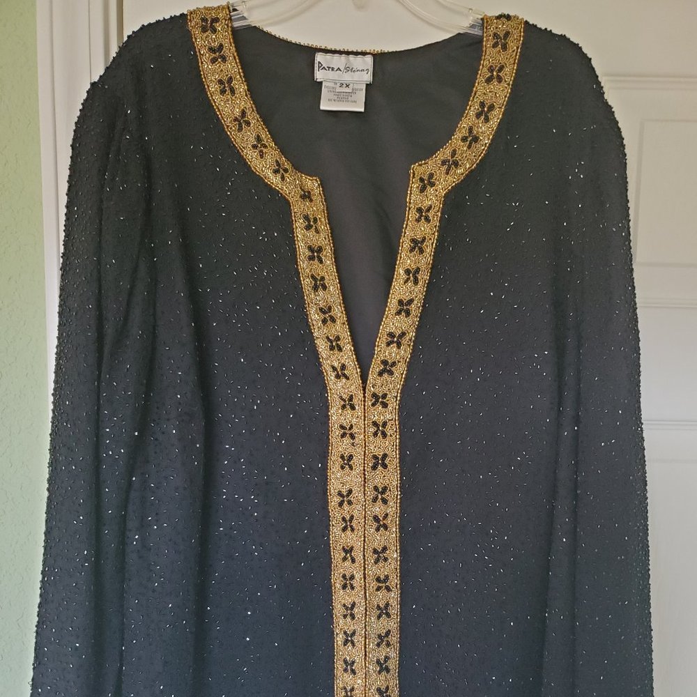 Woman's formal beaded tunic